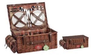Корзина для пикника ZHIQUAN плетеная Мод. ZQ23-224 на 4 персоны