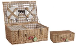 Корзина для пикника ZHIQUAN плетеная Мод. ZQ23-209 на 4 персоны