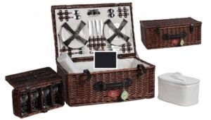 Корзина для пикника ZHIQUAN плетеная Мод. ZQ23-229 на 4 персоны