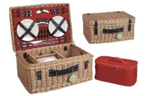 Корзина для пикника ZHIQUAN плетеная Мод. ZQ23-277 на 4 персоны