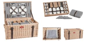 Корзина для пикника ZHIQUAN плетеная Мод. ZQ23-316 на 8 персон