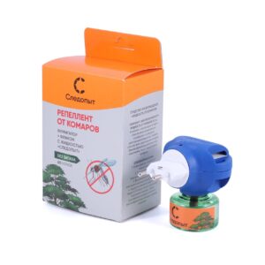 Репеллент от комаров, комплект фумигатор+флакон с жидкостью «Следопыт»,