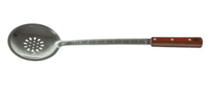 Шумовка из нержавеющей стали 46,5 см с деревянной ручкой