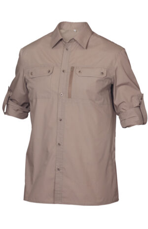 Сорочка мужская ОКРУГ (длинный рукав)(тк.сорочечная)(светло-голубой)