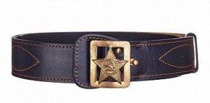 Ремень генеральский (звезда) черный