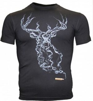 Футболка «Stich Profi» «Олень» (6 цв.JD)(тк.хлопок)(белый)