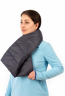 Шарф стеганый (таффета, графит)