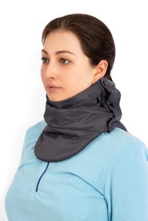 Шарф-труба стеганая (таффета, графит)