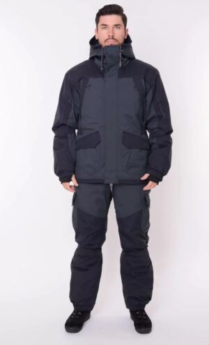 Костюм зимний TRITON «GORKA -40°C» (тк.таслан)(серо-черный)