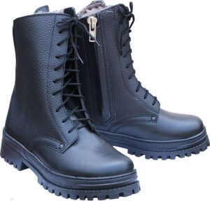 Полусапоги зимние ХСН Пилот (кожа) (натур.мех)