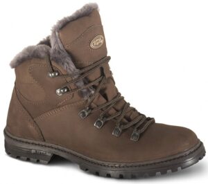 Ботинки зимние ХСН «Фривей» (нубук) (натур. мех) (коричневый)