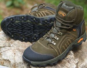 Ботинки летние ХСН Страйкер VIP (нубук) (черный) (камбрель+airtex) (хаки)