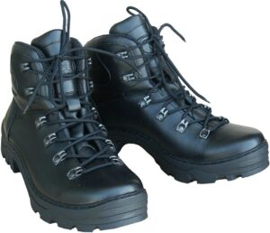 Ботинки летние ХСН Трекинг Люкс ELITE (кожа) (черный) (камбрель+airtex)