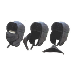 Шапка Alaskan Dog Salmon с мех. и маской черная (AWC1605B)