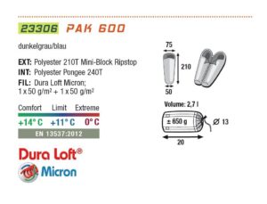 Спальный мешок HIGH PEAK Мод. PAK 1000
