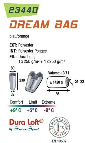 Спальный мешок HIGH PEAK Мод. DREAM BAG