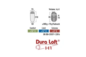 Спальный мешок HIGH PEAK Мод. LIGHT PACK 800